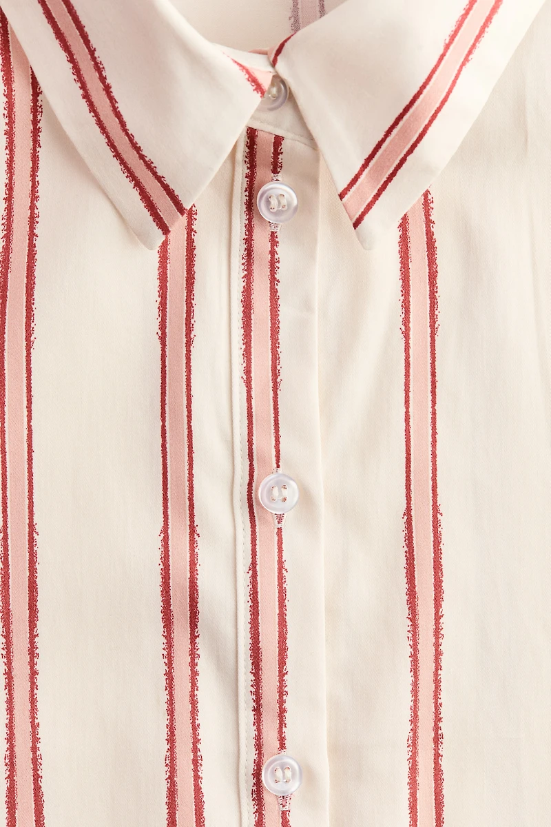 Patterned Poplin Shirt