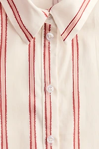 Patterned Poplin Shirt