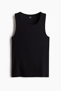 Slim-Fit Ribbed Tank Top