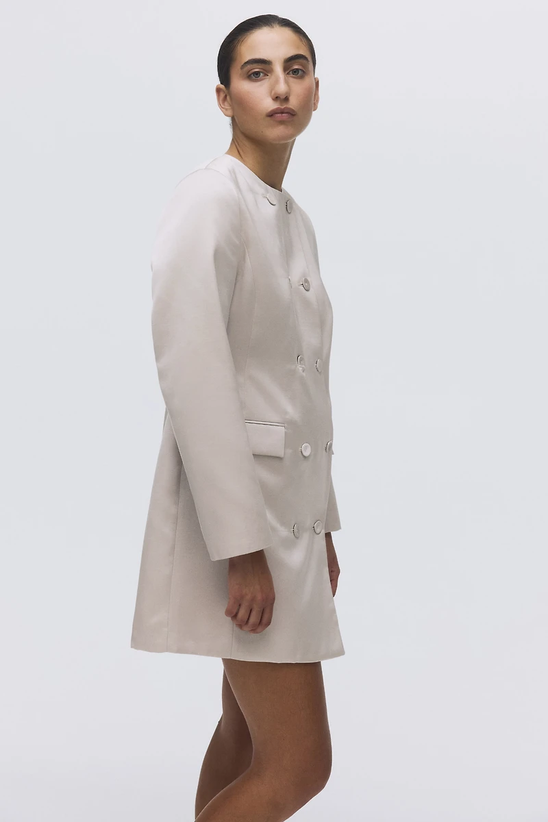 Double-Breasted Jacket Dress