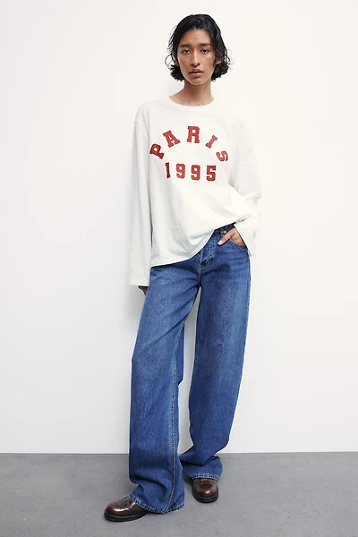 Long-sleeved Jersey Top