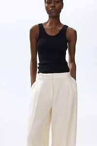 Wide-Leg Dress Pants