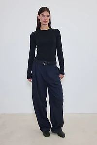 Sculpting Long-Sleeved Thong Bodysuit