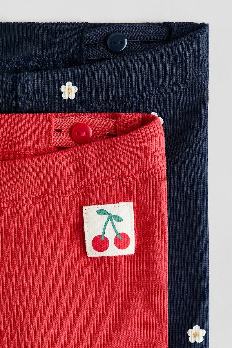 2-Pack Ribbed Bike Shorts