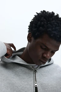 Loose-Fit Scuba Hooded Jacket