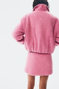 Wool-Blend Bomber Jacket