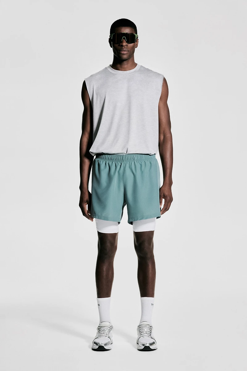 Double-Layered Sports Shorts with DryMove™