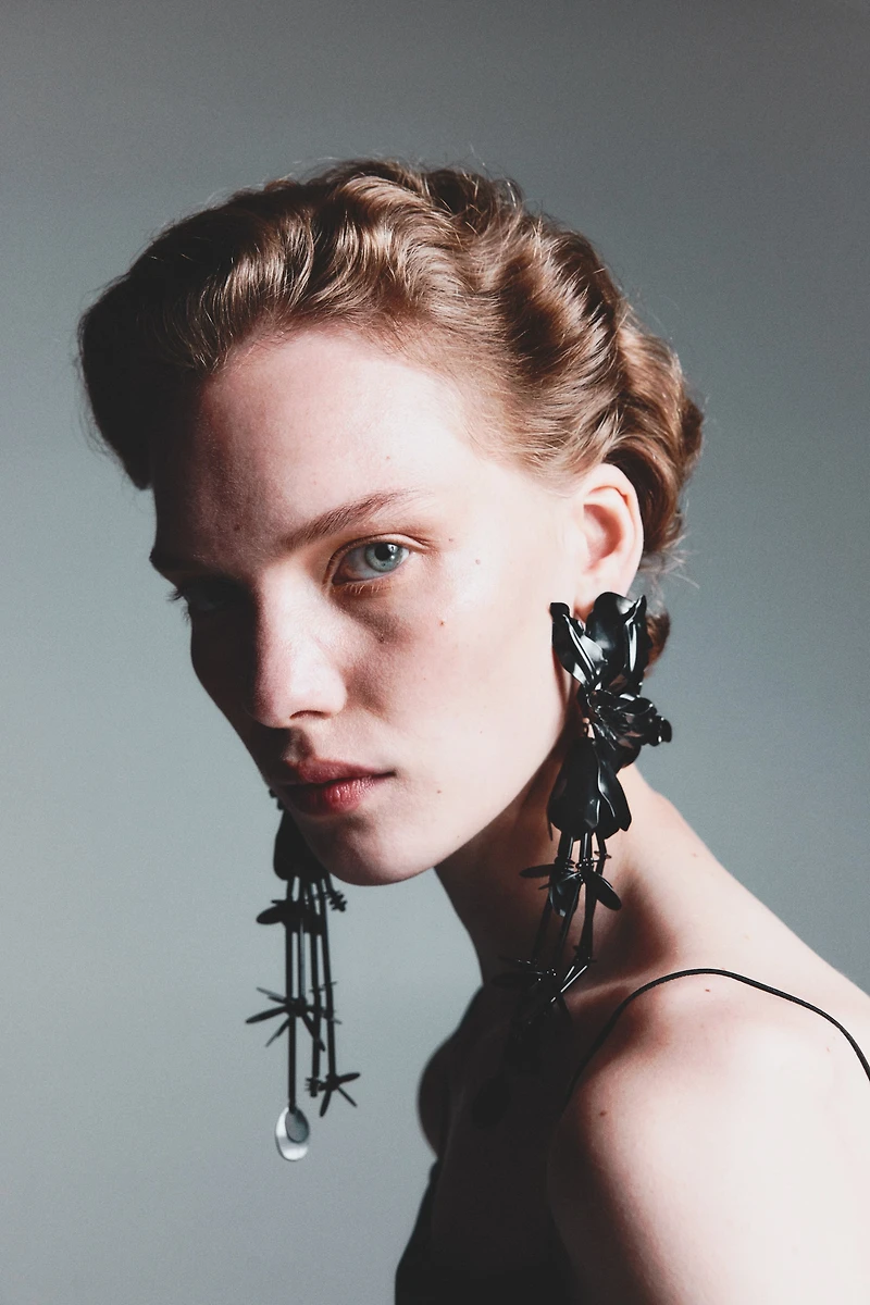 Boucles d'oreilles en forme de fleurs