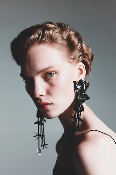 Boucles d'oreilles en forme de fleurs