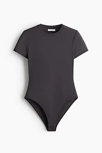 Short-Sleeved Microfiber Bodysuit