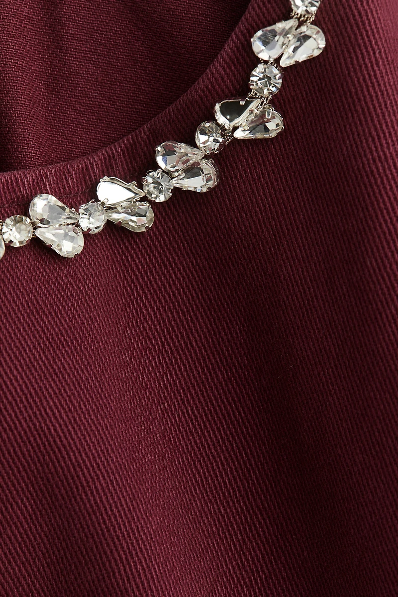 Rhinestone-Embellished Dress