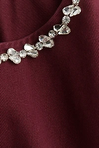 Rhinestone-Embellished Dress