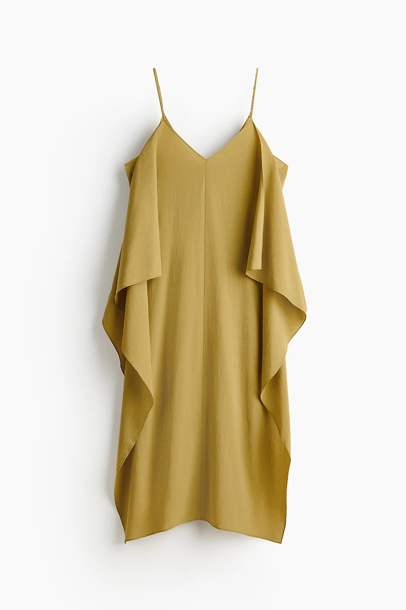 Robe en crêpe à effet drapé