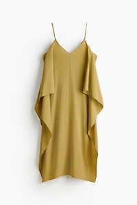 Robe en crêpe à effet drapé