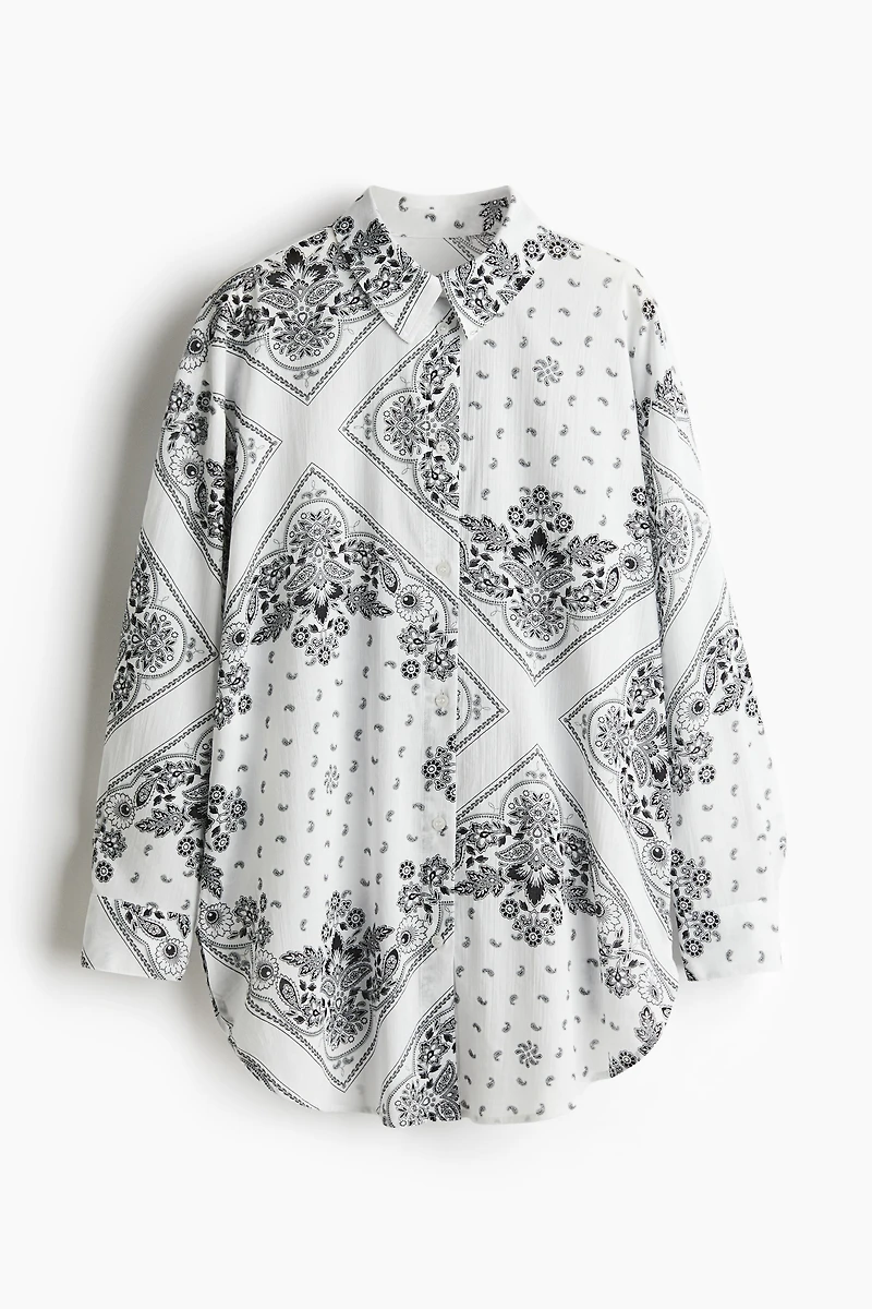 Chemise de plage froissée