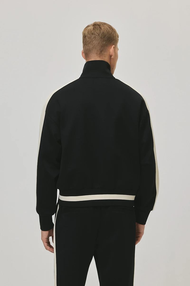 Veste de survêtement ample à bandes latérales