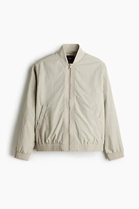 Blouson style aviateur en nylon coupe classique