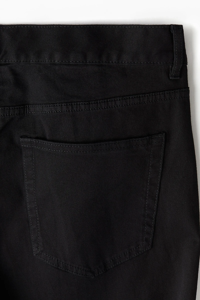 Slim Fit Cotton Twill Pants
