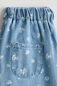Ensemble 2 pièces en denim imprimé
