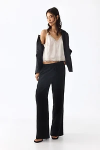 Linen-Blend Pants