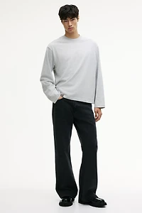 Oversized Long-Sleeved Jersey Shirt
