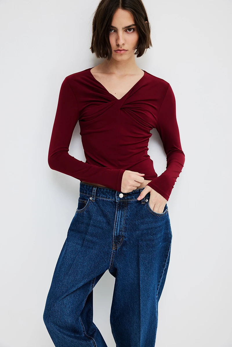 Twisted-Detail Top