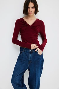 Twisted-Detail Top