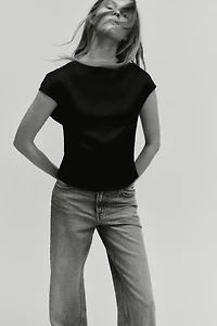 Cutout Satin Top