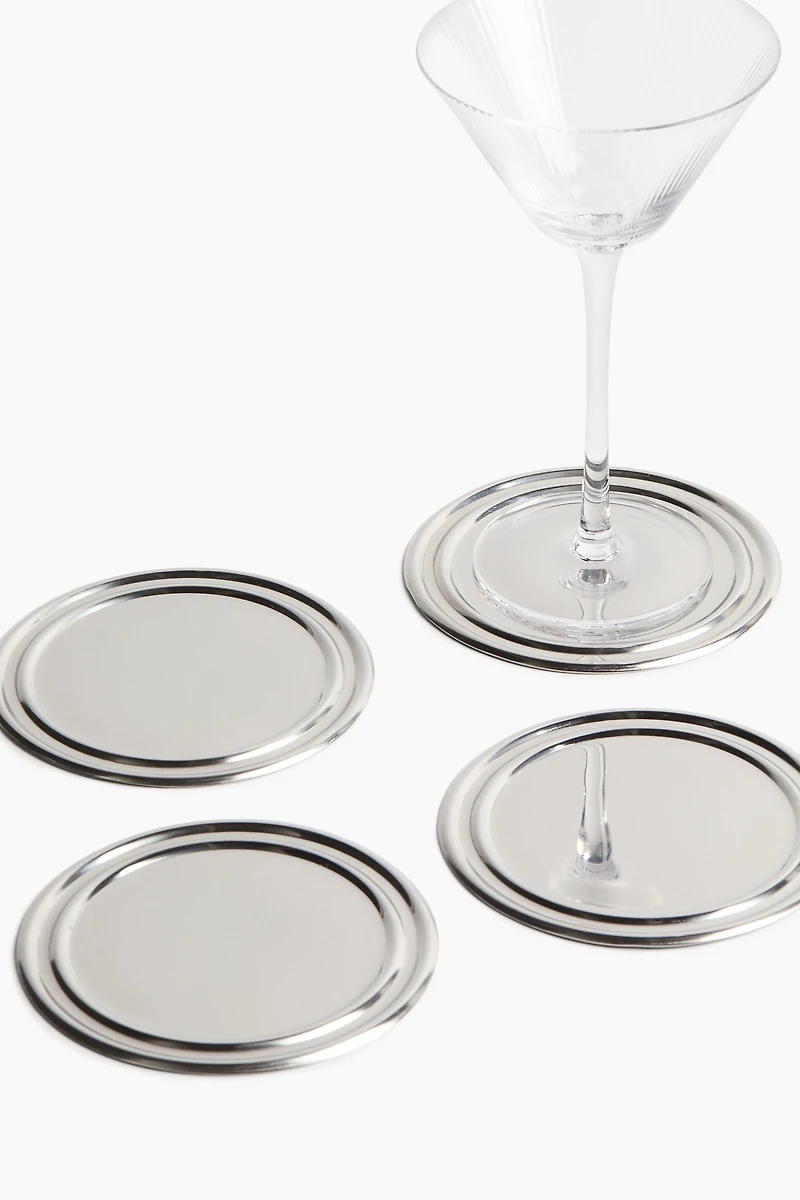 4-Pack Stainless Steel Coasters