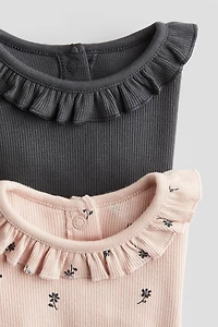 2-pack Long-sleeved Bodysuits