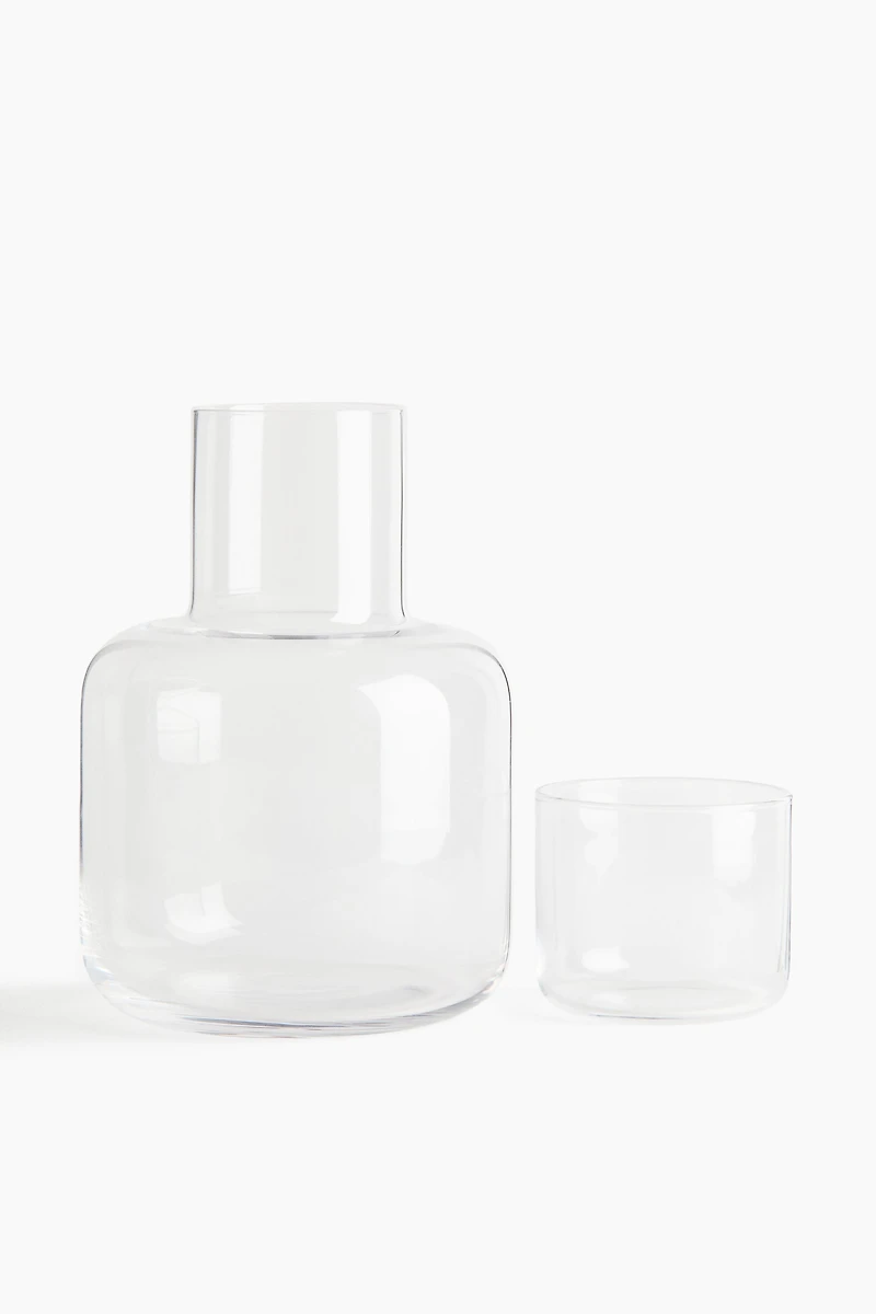 Bedside Water Carafe with Tumbler