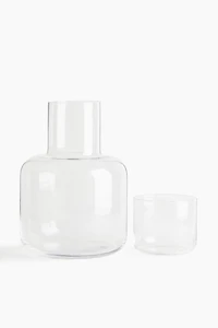 Bedside Water Carafe with Tumbler