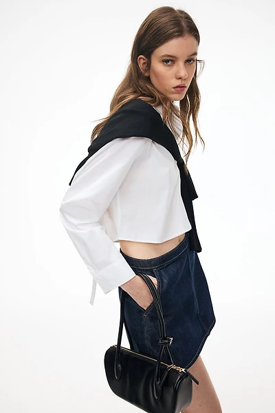 Tie-Detail Crop Top