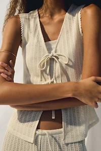 Knit Tie-Front Top