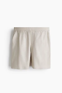 Relaxed-Fit Linen-Blend Shorts