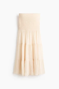 Smocked Chiffon Skirt