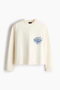 Oversized Printed Jersey Shirt