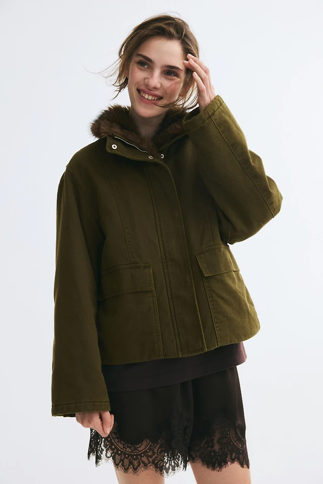 Oversized Twill Jacket