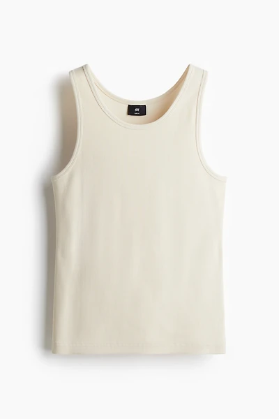 Slim Fit Ribbed Tank Top
