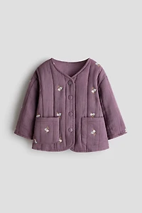 Embroidery-detail jacket