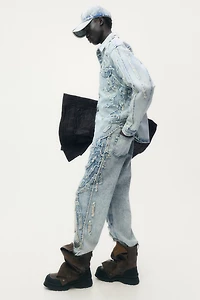 Distressed-Look Jeans