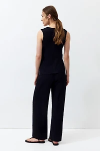 Ensemble 2 pièces MAMA en jersey froissé