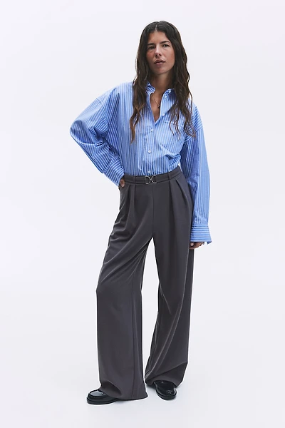Buckle-detail Dress Pants