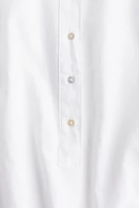 Chemise à enfiler en lin mélangé