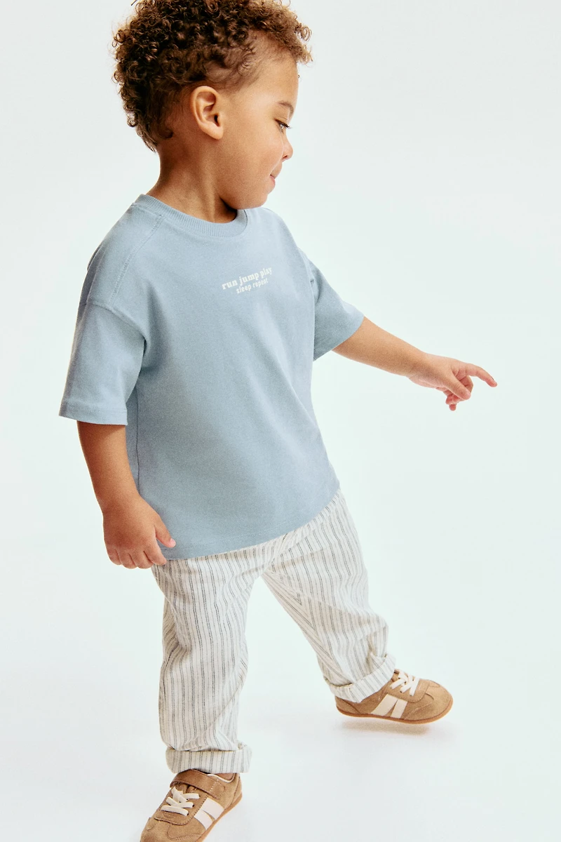 Linen-Blend Pants
