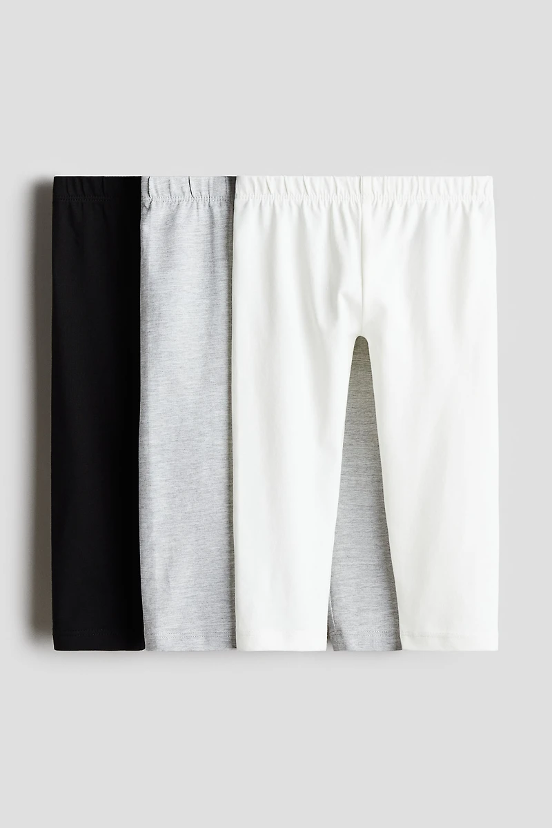 Lot de 3 leggings en coton
