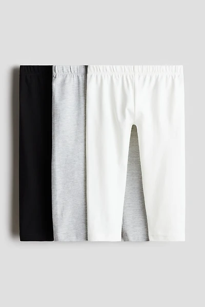 Lot de 3 leggings en coton