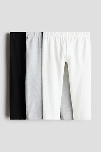 Lot de 3 leggings en coton