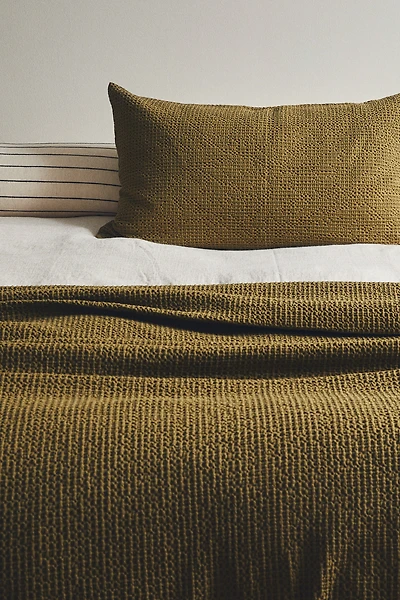 Waffled Cotton Cushion Cover