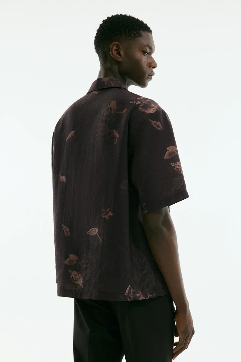 Chemise classique en lyocell mélangé